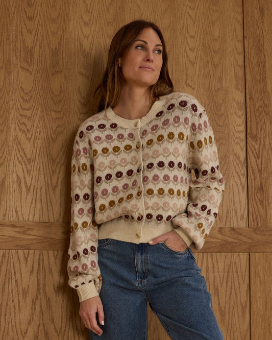 Cheyenne Cardigan || Floral Jacquard