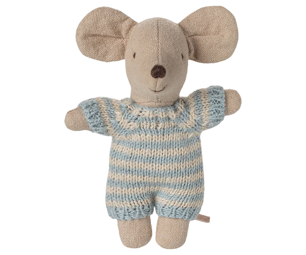 Baby Mouse In Carry Cot | Blue