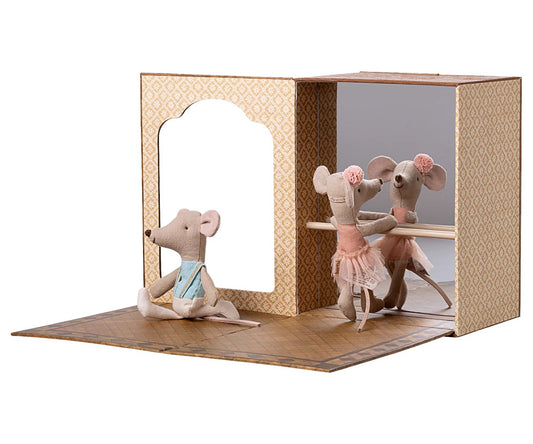 Ballet Mice In Dance Studio | Little Sister and Brother