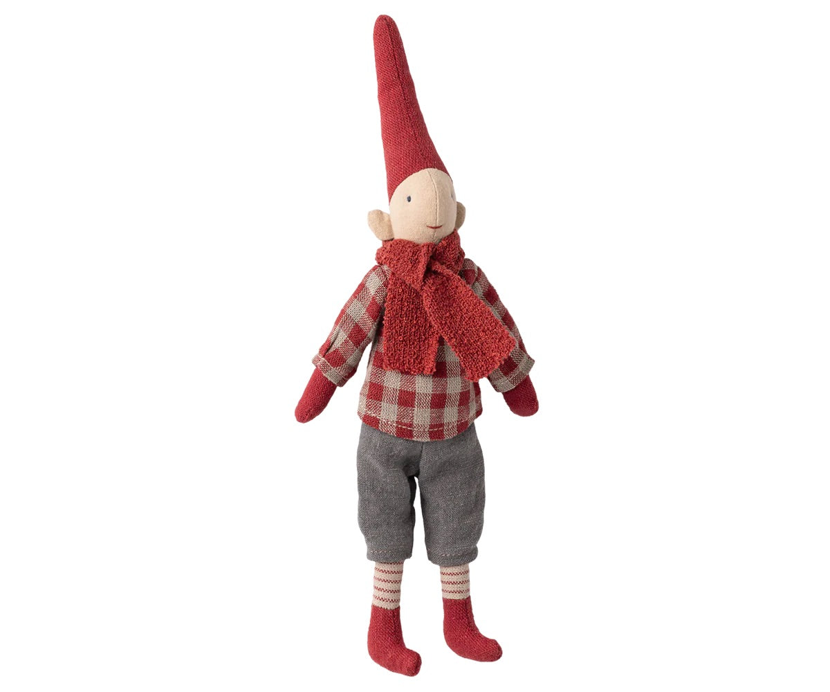 Boy Pixy Size 1 | Red Checkered Shirt