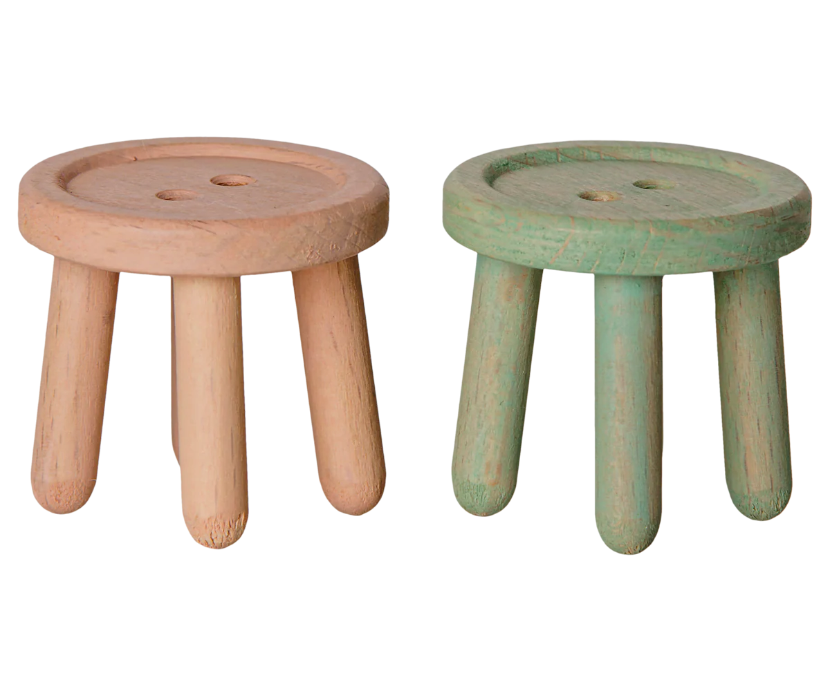 Mouse Stool Set | Light Rose/Light Mint