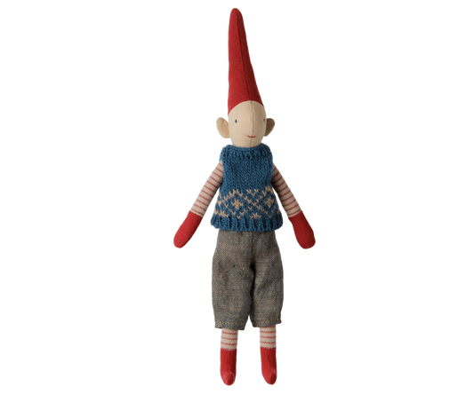 Boy Pixy, Size 1 | Blue Knitted Vest