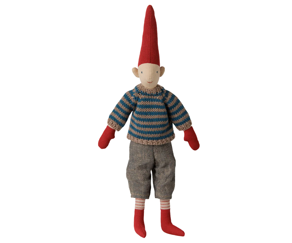 Boy Pixy, Size 2 | Striped Knitted Sweater