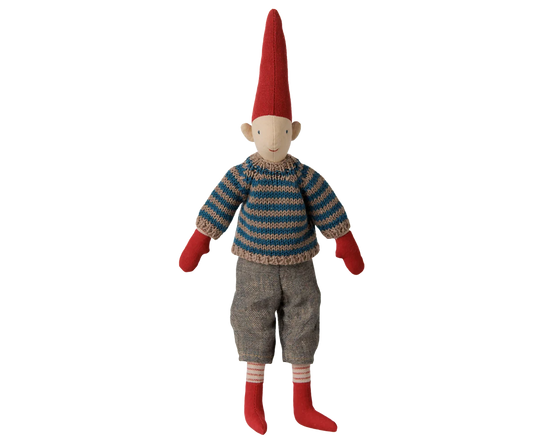Boy Pixy, Size 2 | Striped Knitted Sweater
