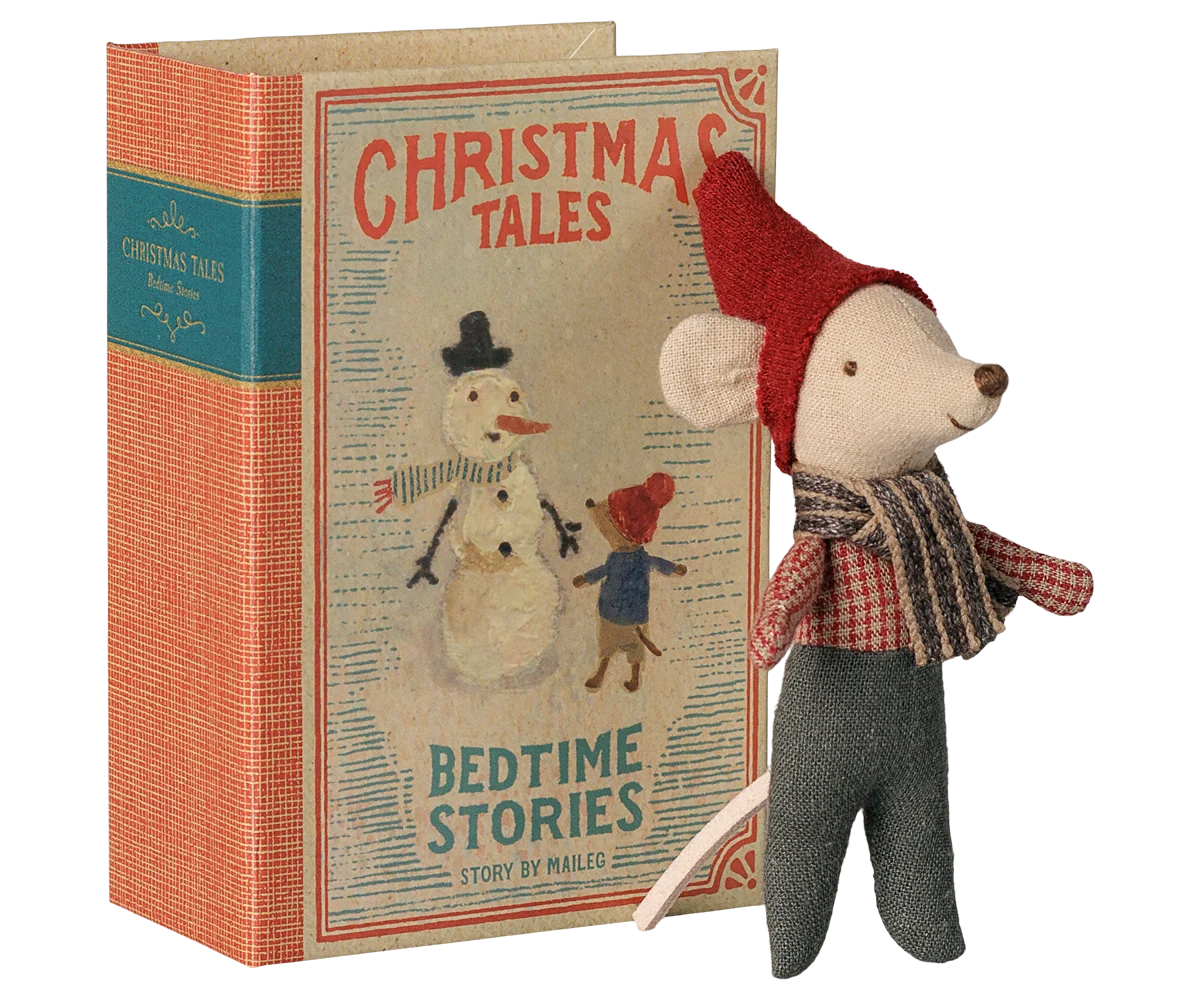 Christmas Baby Mouse In Book