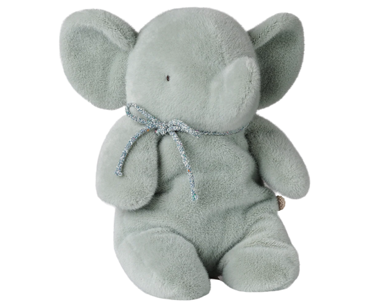 Medium Plush Elephant | Soft Mint