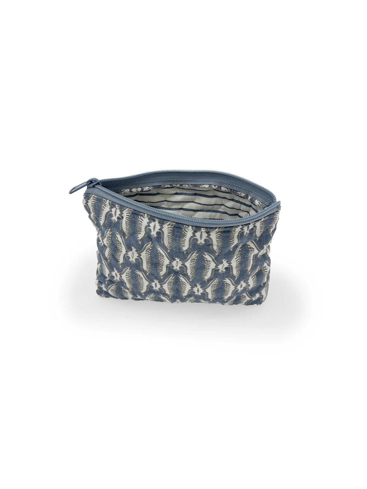 Small Chase Firebird Quilted Makeup Bag | Chambray