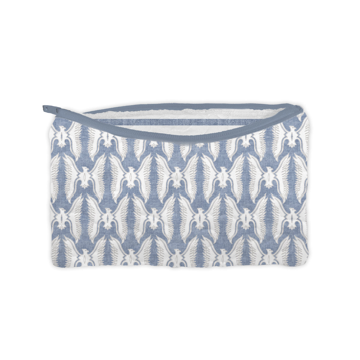 Small Chase Firebird Quilted Makeup Bag | Chambray