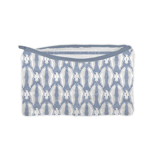Small Chase Firebird Quilted Makeup Bag | Chambray