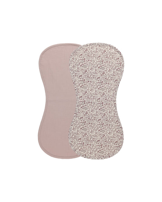 Burp Cloth, 2 Pack I Mauve/Mauve Ditsy