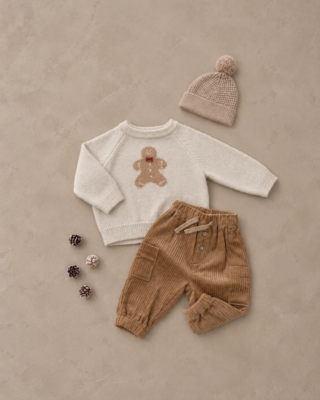 Relaxed Raglan Sweater | Gingerbread Man