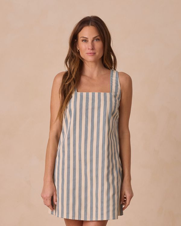 Kala Mini Dress I Ocean Stripe
