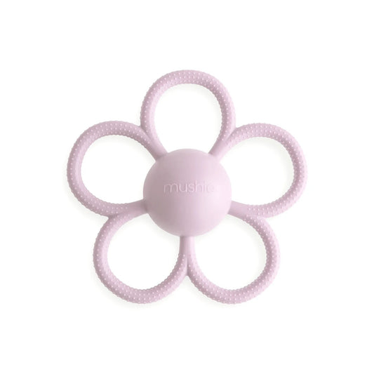 Daisy Rattle Teether I Soft Lilac