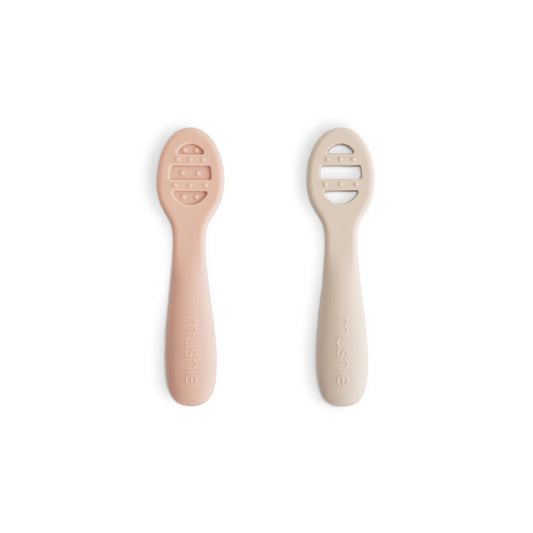 First Feeding Baby Spoons | Blush/Shifting Sand