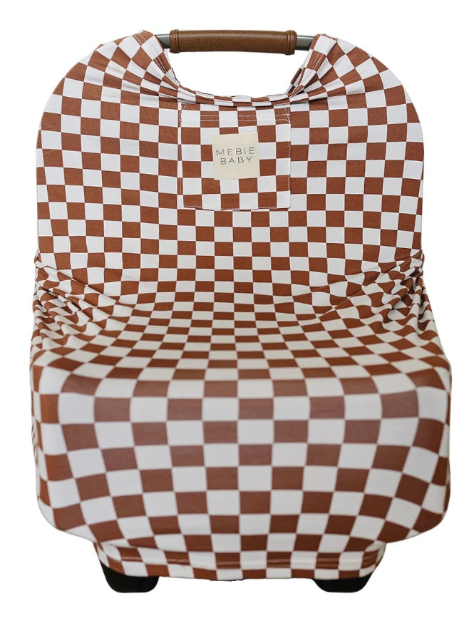 Bamboo Multi-Use Cover | Rust Checkered