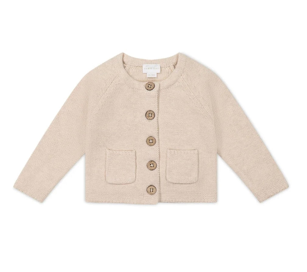 Aude Cardigan | Light Oatmeal Marle