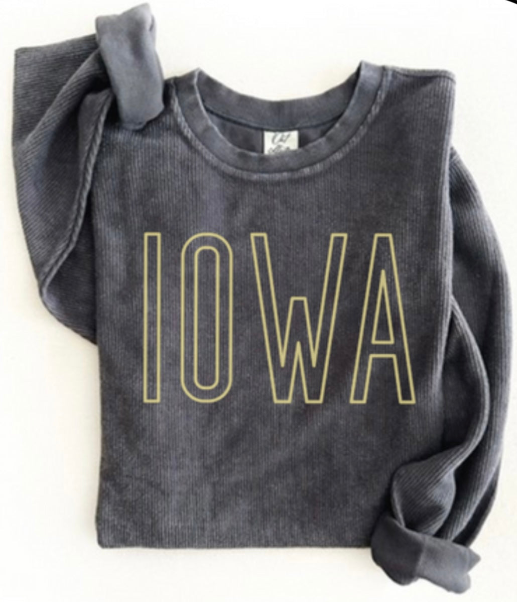 Adult Ribbed Sweater | Iowa