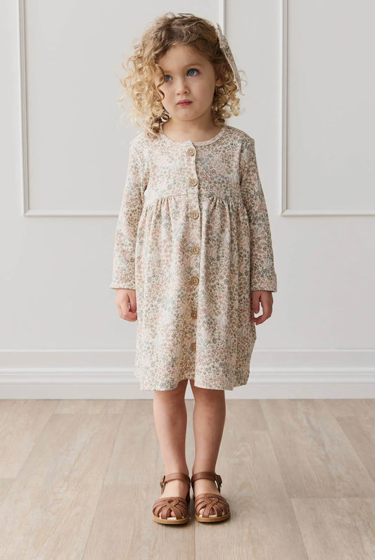 Organic Cotton Poppy Dress | April Glacier