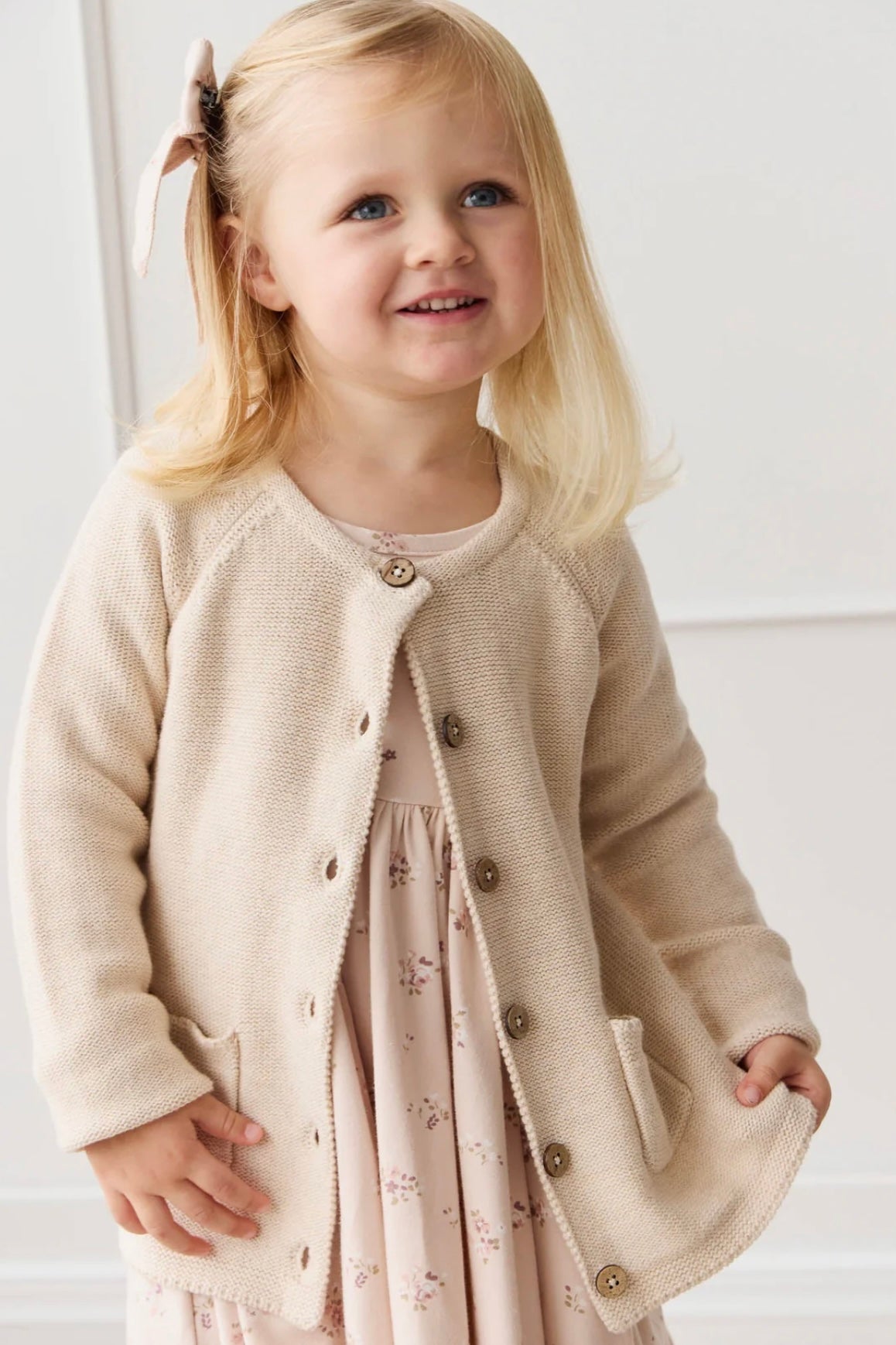 Aude Cardigan | Light Oatmeal Marle