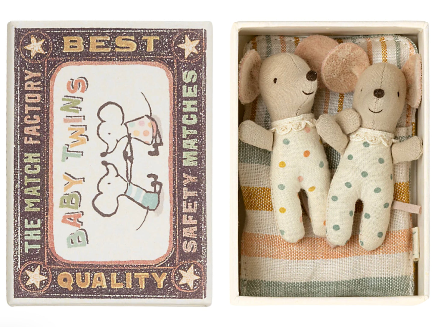 Twins, Baby Mice in Matchbox