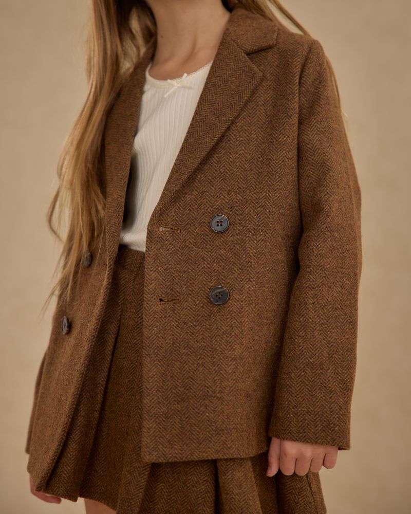 Double Breasted Blazer | Rustic Plaid