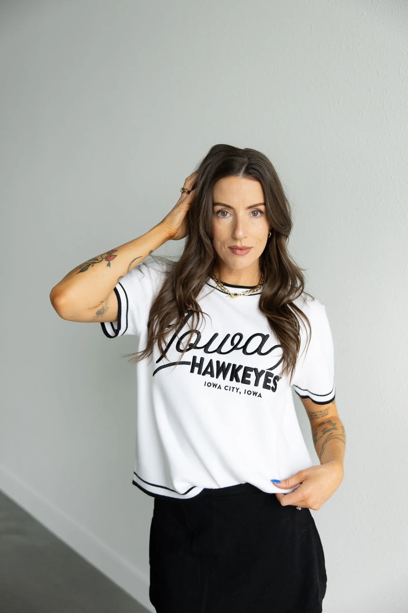 Clayton Classic Luxe Sweater Tee | Iowa