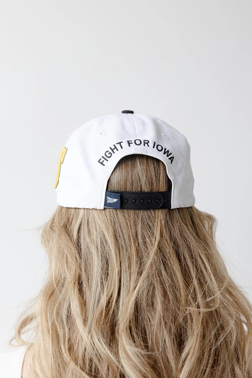 Iowa Phipps Away Split 5 Panel Canvas Baseball Hat | White
