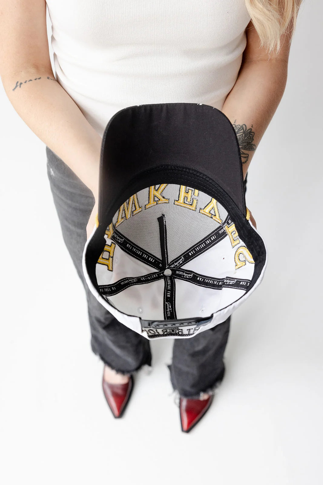 Iowa Phipps Away Split 5 Panel Canvas Baseball Hat | White