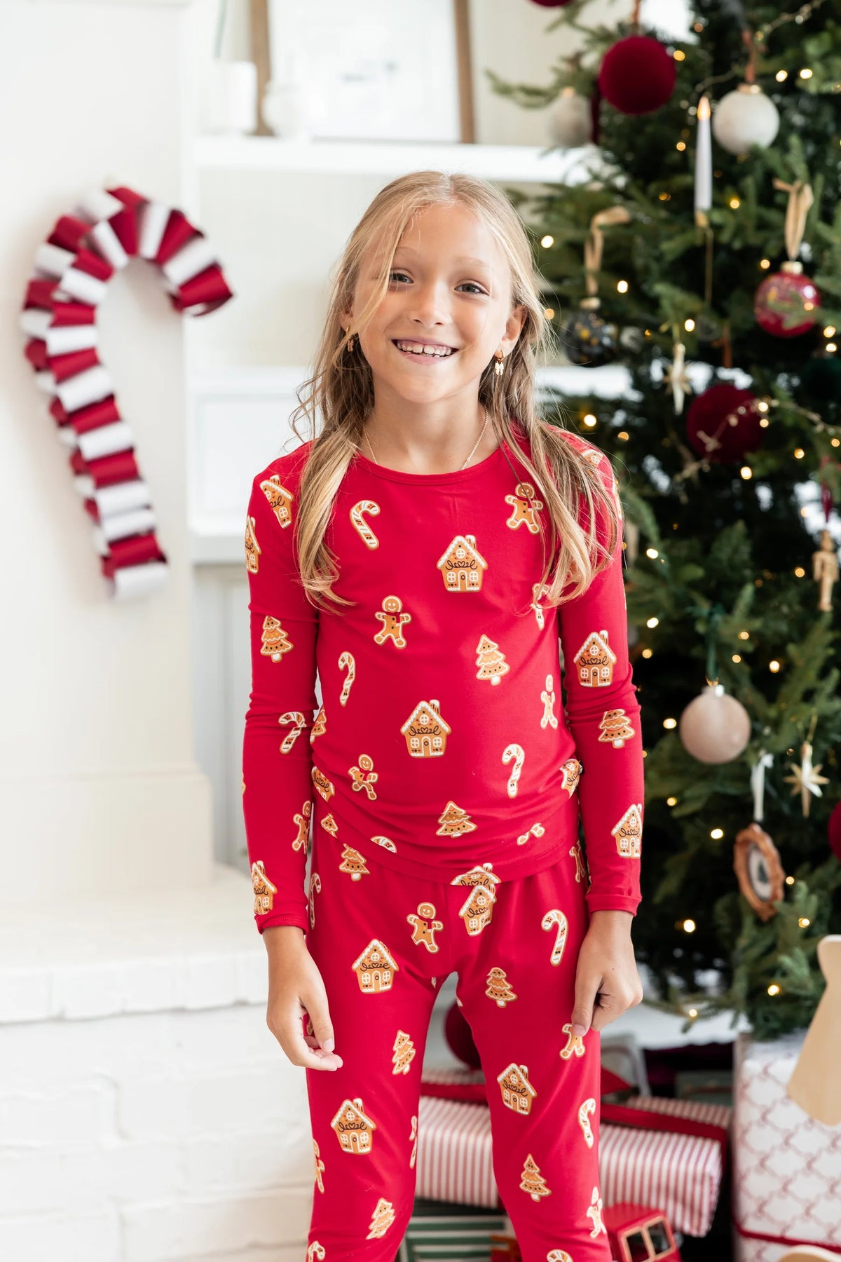 Long Sleeve Pajamas | Gingerbread