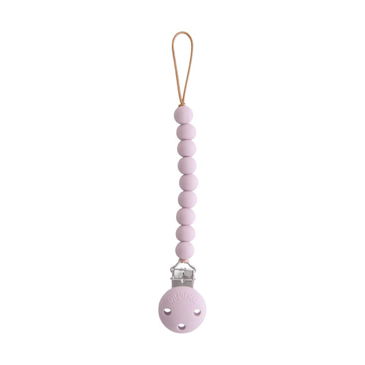 Silicone Pacifier Clip | Soft Lilac