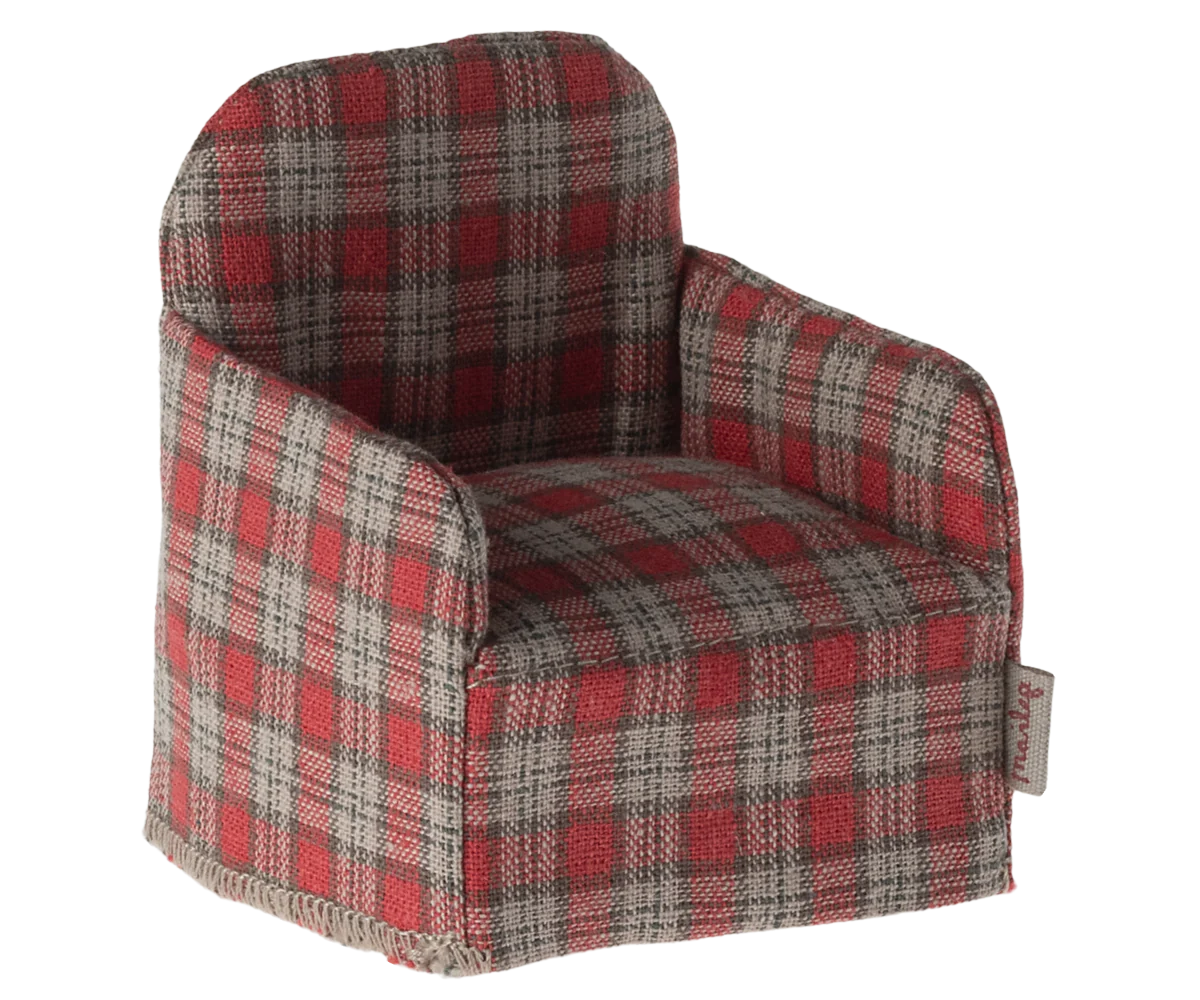 Mouse Chair | Red Checker