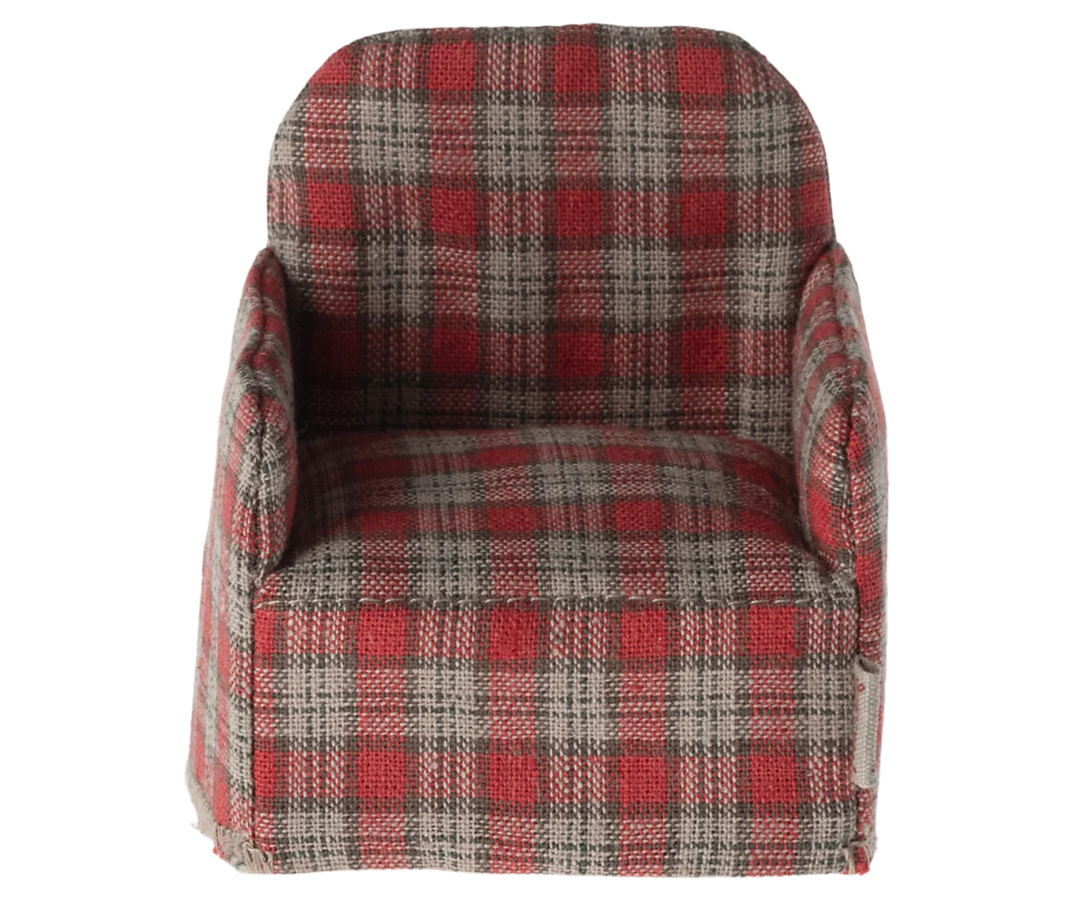 Mouse Chair | Red Checker