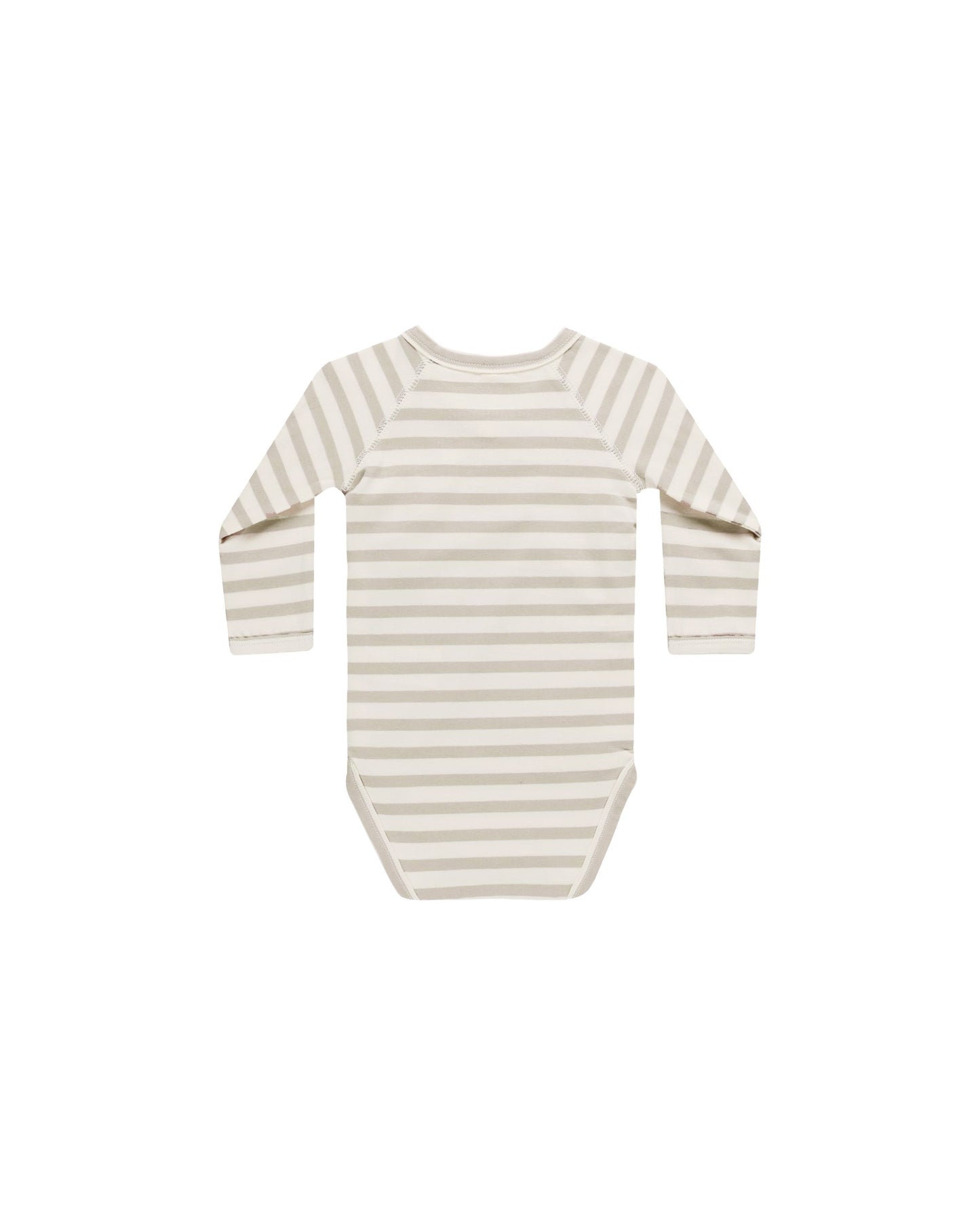 Side Snap Bodysuit | Grey Stripe