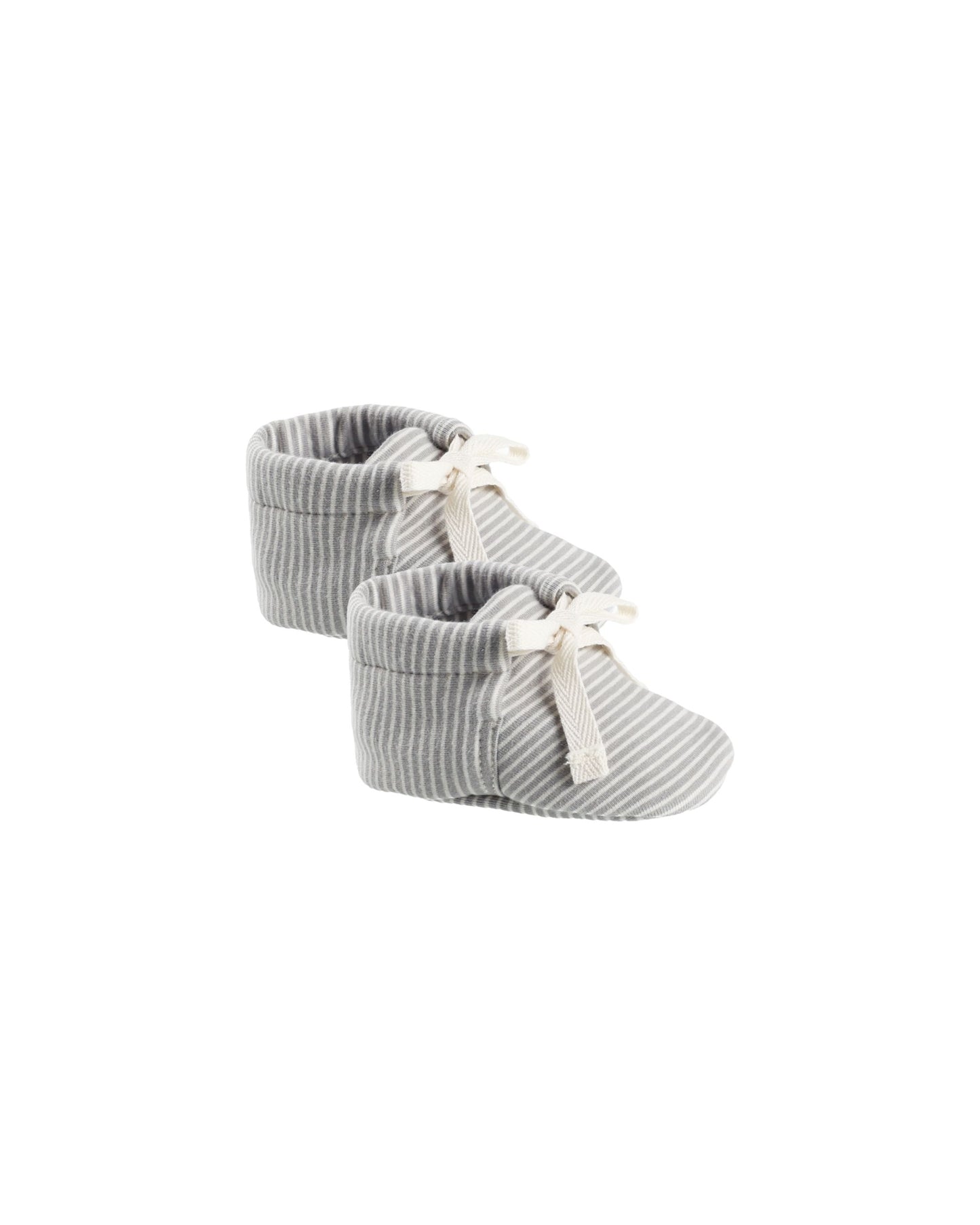 Baby Booties | Blue Micro Stripe