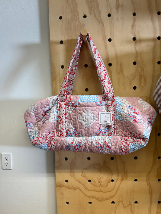 Quilted Duffle Bag | Adeline Patchwork Rose