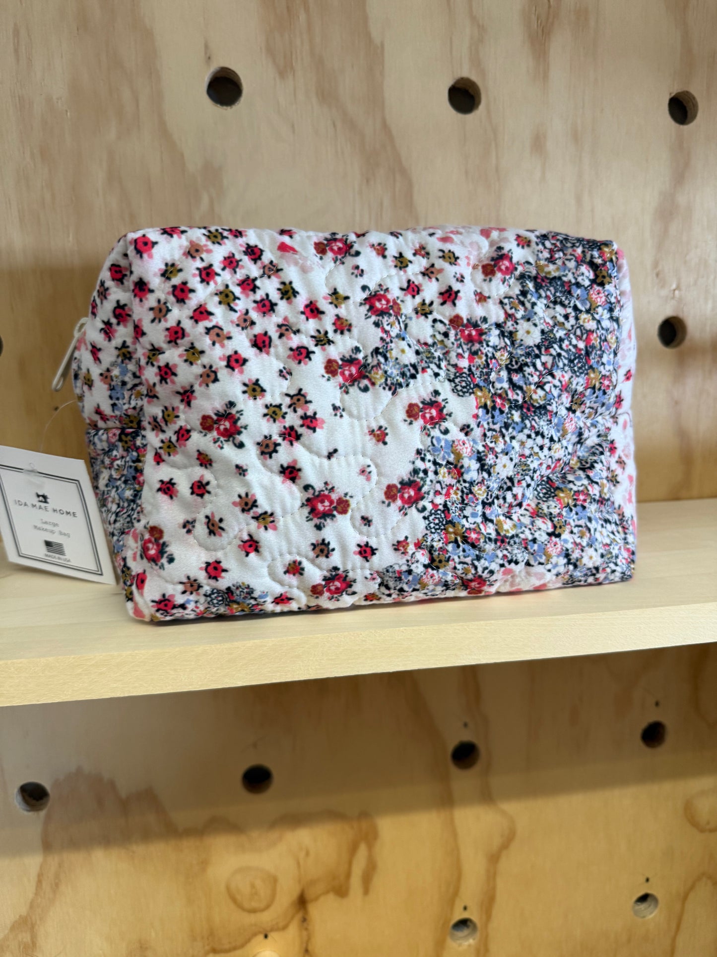 Large Quilted Makeup Bag | Winchester Rose