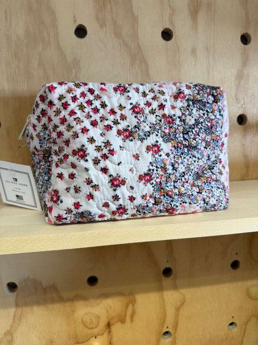 Large Quilted Makeup Bag | Winchester Rose