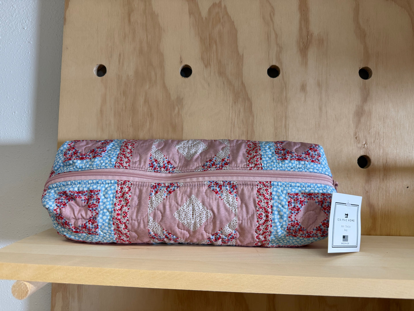 Quilted Hot Tool Bag | Adeline Patchwork Rose