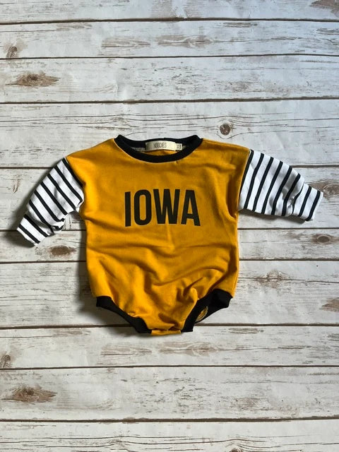 Striped Oversized Romper | Iowa