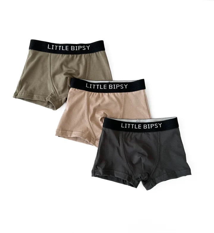 Boxer Brief 3 Pack I Charcoal/Taupe/Moss