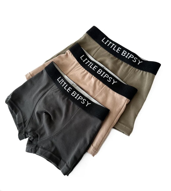 Boxer Brief 3 Pack I Charcoal/Taupe/Moss