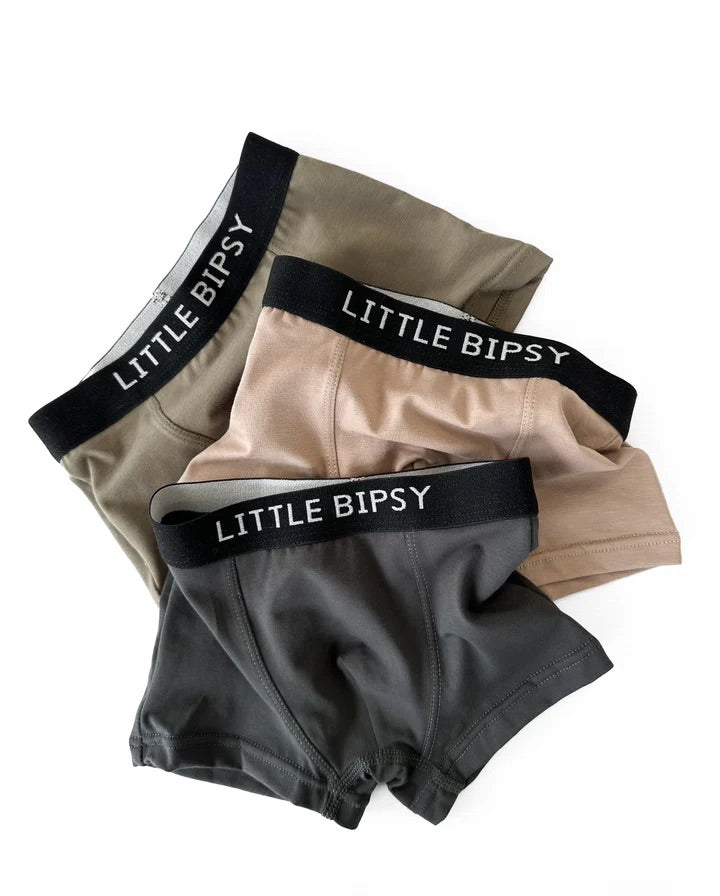 Boxer Brief 3 Pack I Charcoal/Taupe/Moss