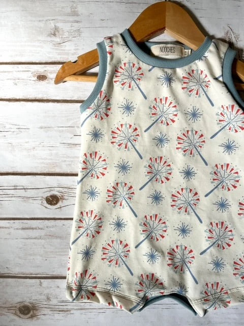 Tank Romper I Fireworks