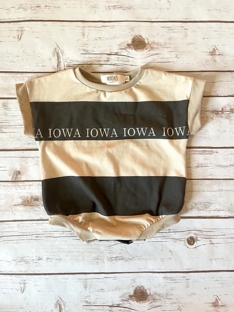 Rugby Stripe Romper I Iowa