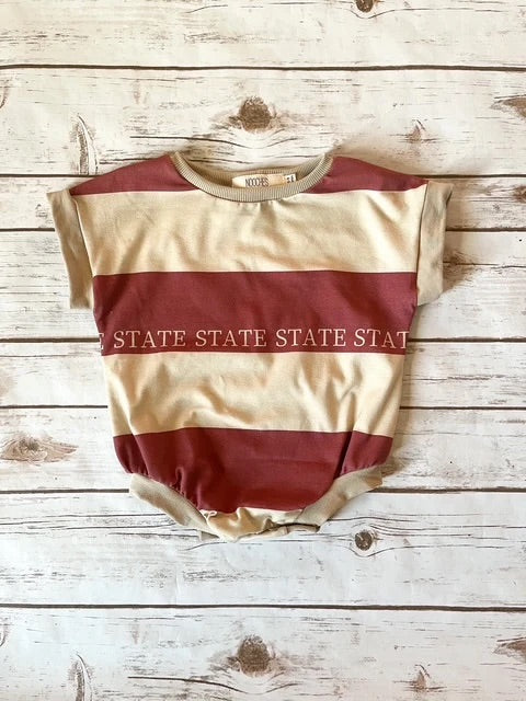 Rugby Stripe Romper I State