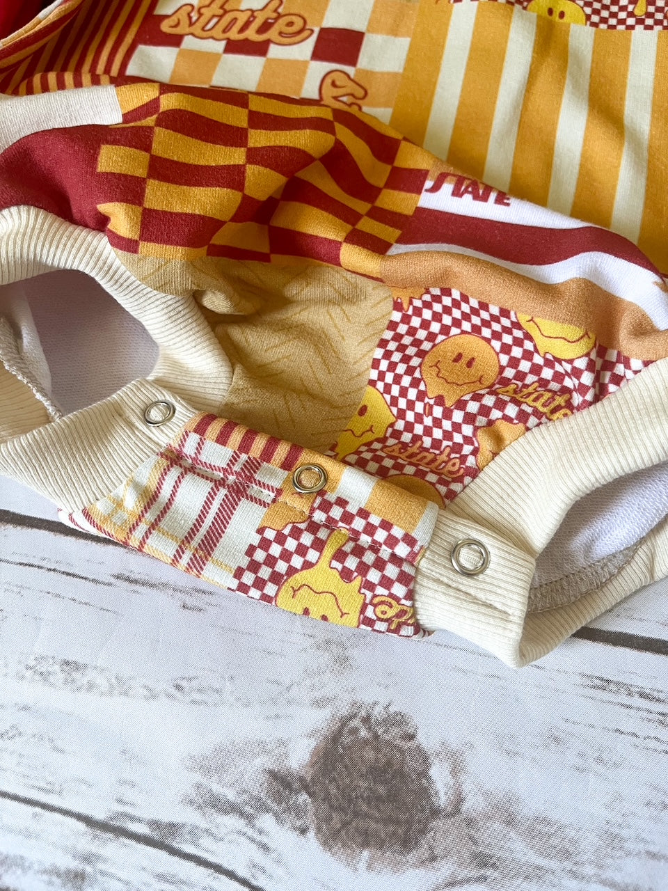 Oversized Patchwork Sweater Romper | State