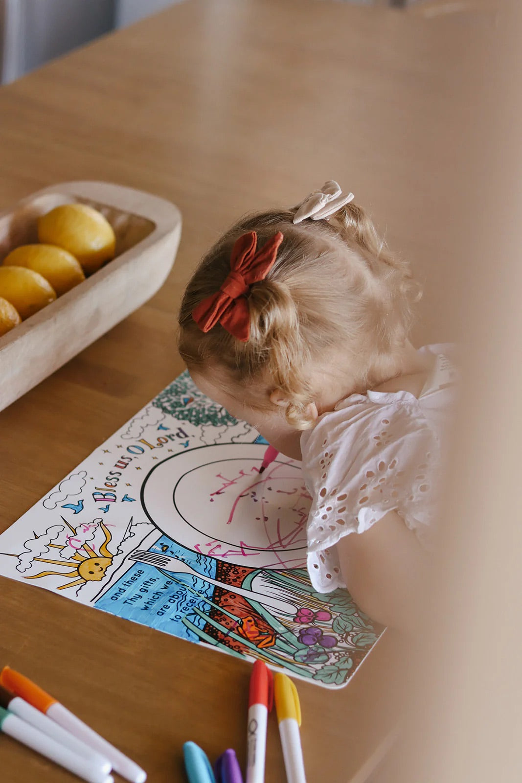 Meal Blessing Reusable Coloring Placemat