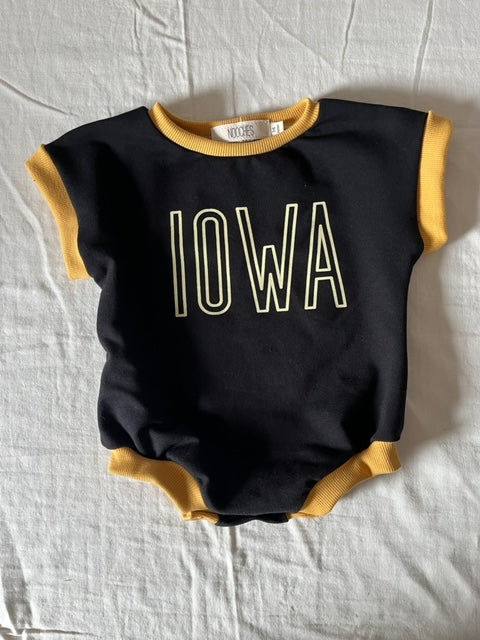 Black Iowa Oversized Romper