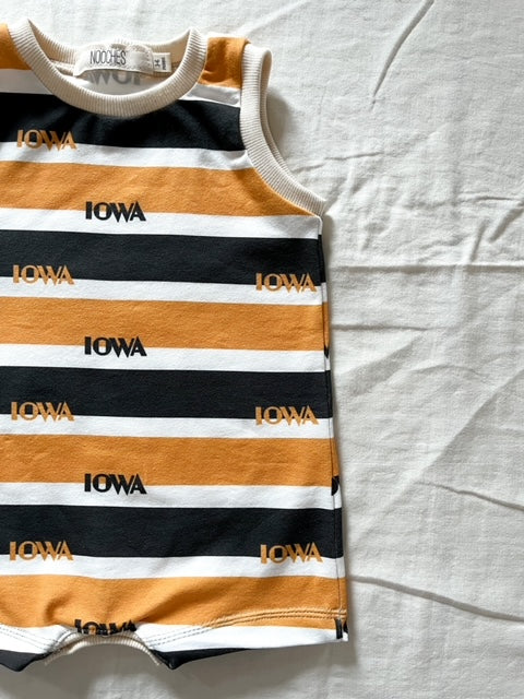 Striped Tank Romper I Iowa