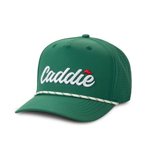 Adult Caddie Solid Performance Rope Hat || Green/White